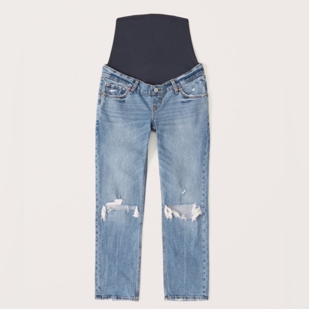 Abercrombie & Fitch Maternity Over the Belly The Ankle Straight Jean 6R